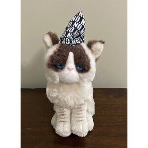 Gund Grumpy Cat Plush No No Black Hat 7 inches Stuffed Animal Toy Mini 4050493